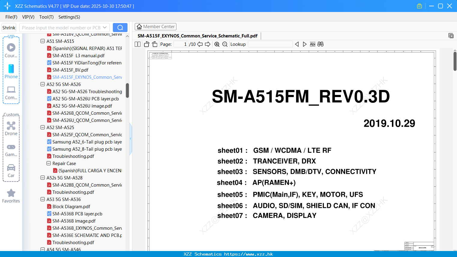 Samsung SM-A515F_EXYNOS_Common_Service_Schematic_Full